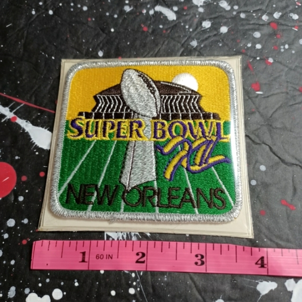 Super Bowl XII throwback 1978 sealed deadstock NFL promo tribute patch RARE - Picture 5 of 7